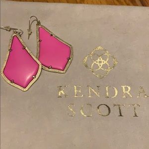 Kendra Scott magenta Alexandra earrings